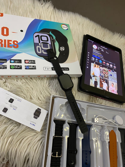 Series 10 with 7 straps and Free Black Aura Watch